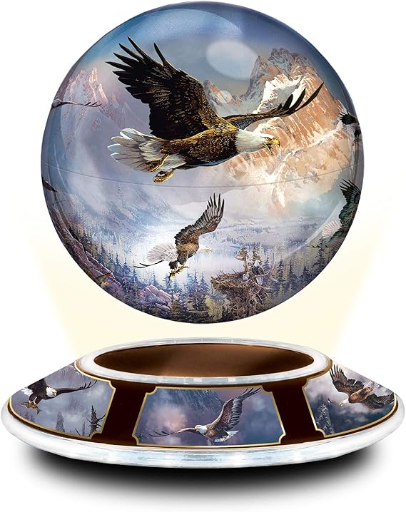 The Bradford Exchange 'Soaring Majesty' Eagle Levitating Sculpture