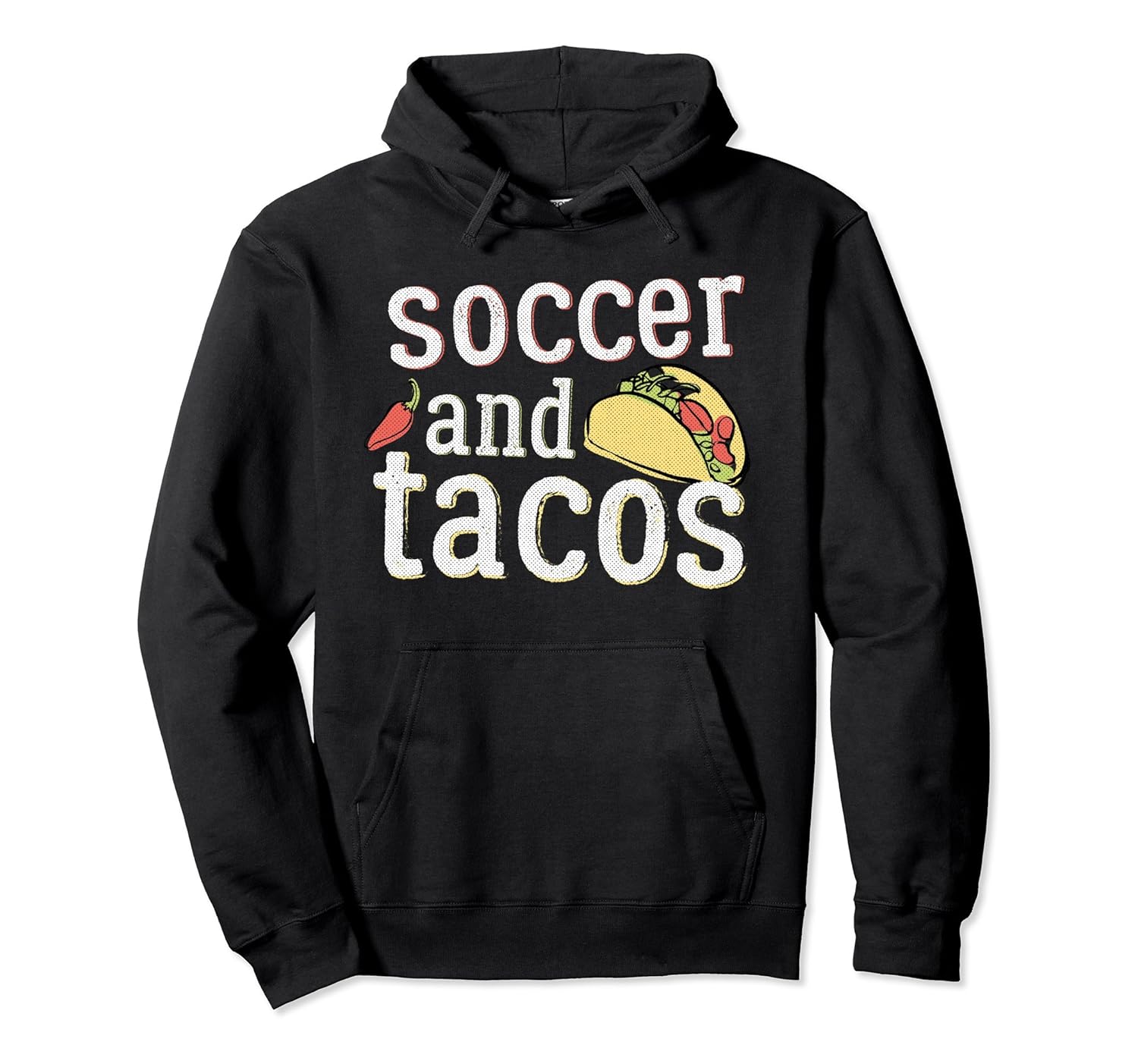 Tacos Soccer Hoodie for Futball, Funny Gift, White4LVS 4loveshirt