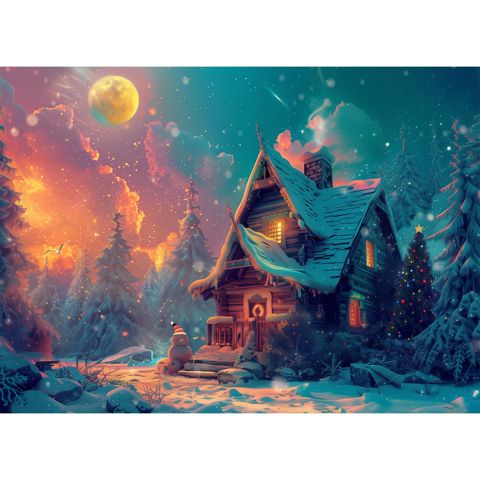 Christmas Jigsaw 1000 Pieces for Adults Xmas Jigsaw Gift for Children — image 1