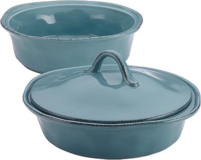 Rachael Ray 58314 Casserole Cucina Set (Agave Blue)