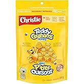 Christie, Teddy Graham Cookies, made in a peanut-free factory, school Snacks, Individually Wrapped, 200 g, Baked in Canada