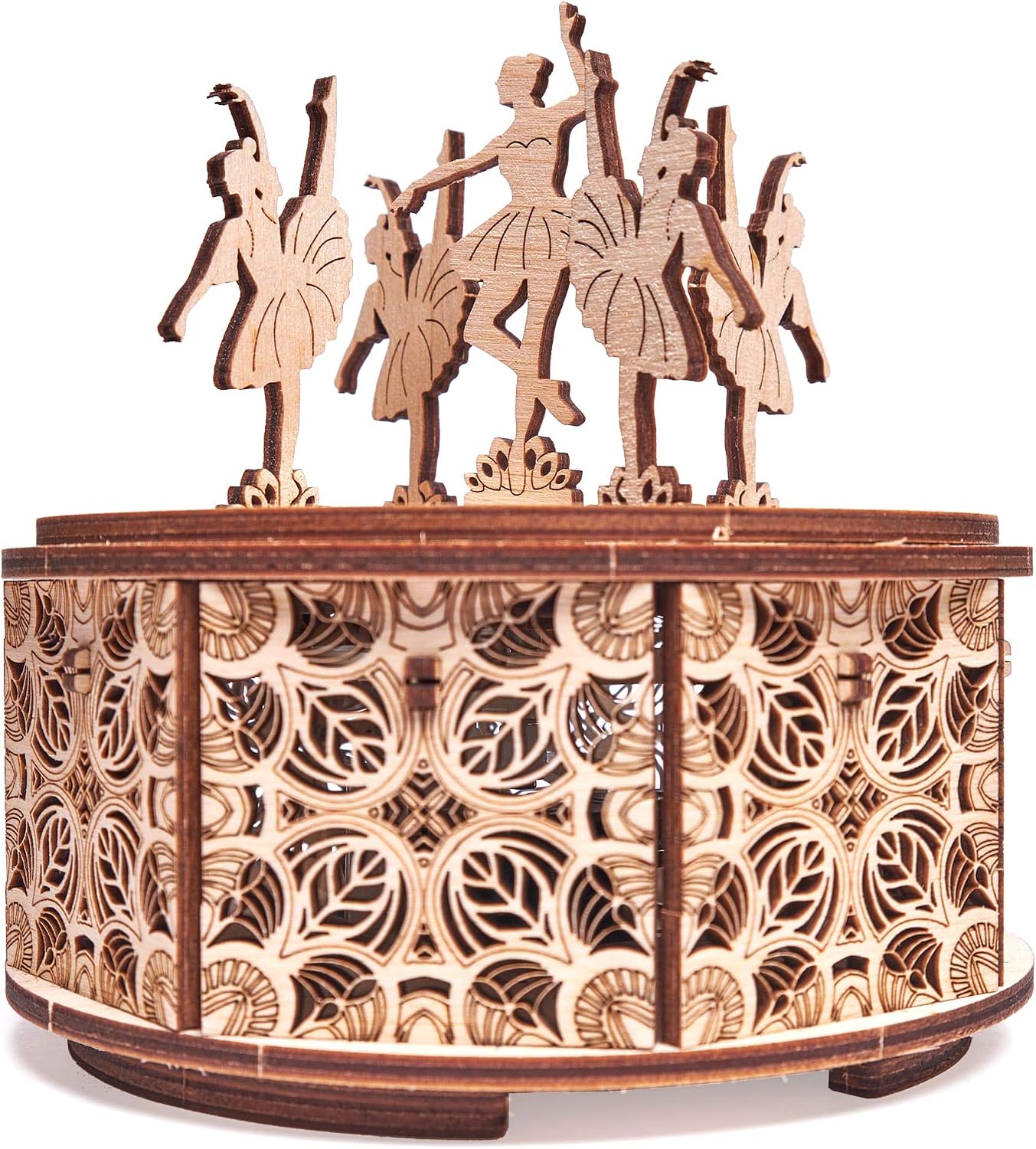 Wood Trick Dancing Ballerina Music Box Kit Swan Lake, DIY Wooden Musical Box Ballerina, 3D Wooden Puzzle, Assembly Model - Image 3