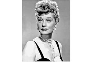 ArtDash Photo Art Print by Actress LUCILLE BALL Black and White Photograph (8"×10" print)