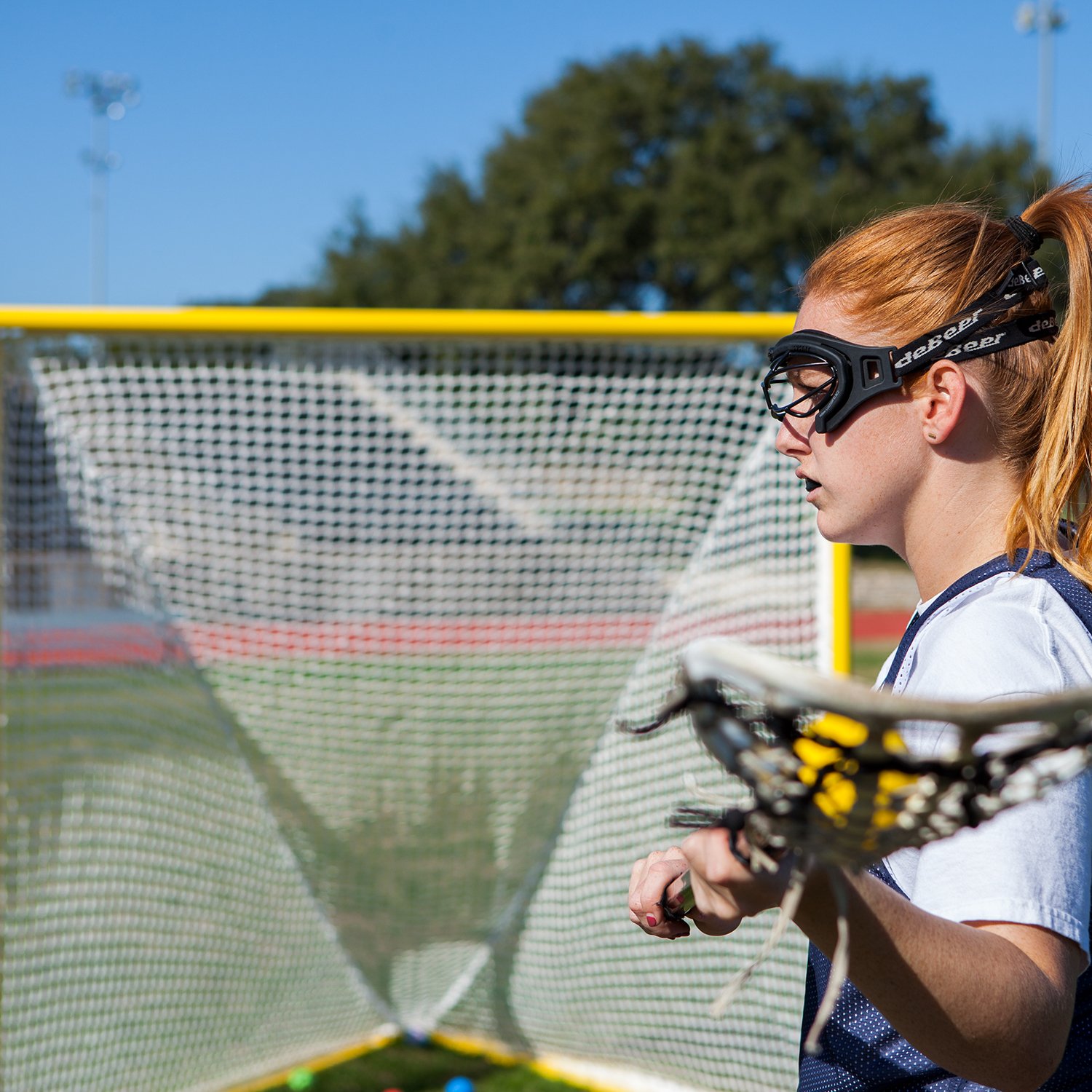 6 or 7 Millimeter LN55P Champion Sports Lacrosse Goal Nets Official Size Nylon Net Replacement