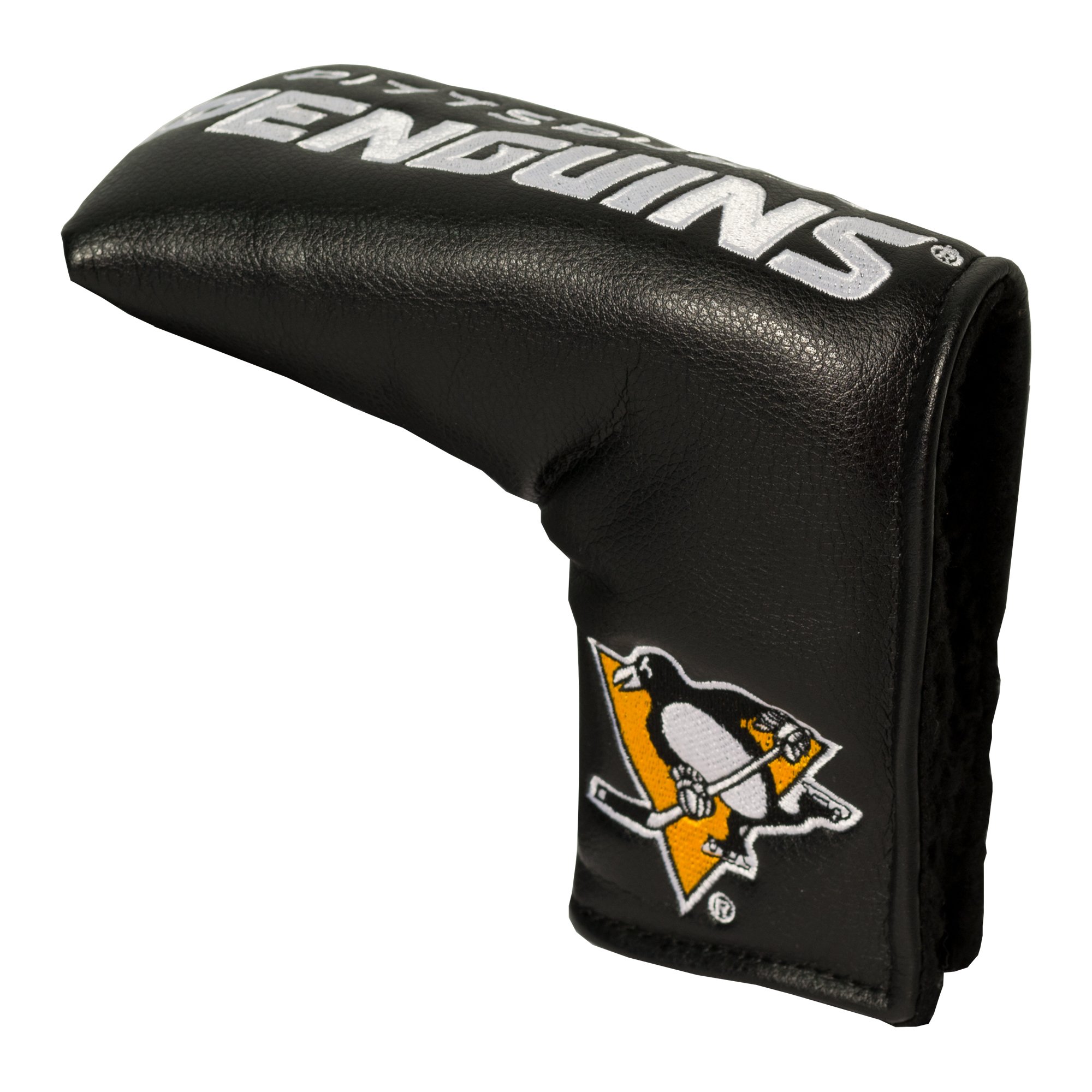 Team Golf NHL Pittsburgh Penguins Vintage Blade Putter Cover Golf Club Vintage Blade Putter Headcover, Form Fitting Design, Fits Scotty Cameron, Taylormade, Odyssey, Titleist, Ping, Callaway