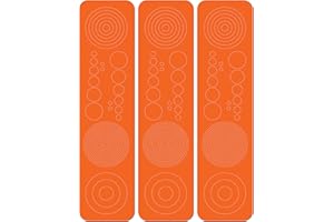 Perfect Strike Archery Circles and Dots Decals for Scope Lenses. Great for Practice or Competition. Perfect Strike Adhesive Backed Vinyl Decals. (Orange)