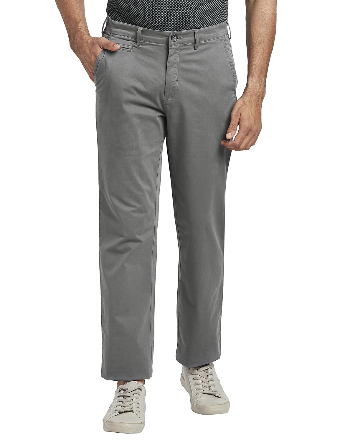 Buy Colorplus Dark Grey Trousers at Amazon.in