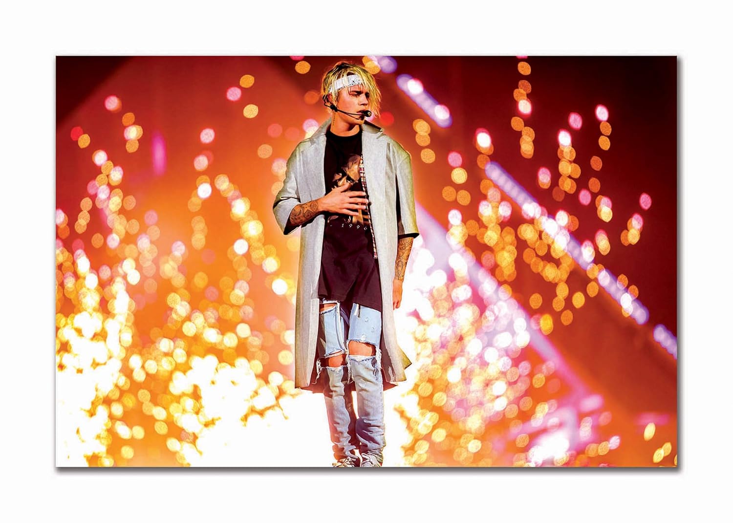 Tamatina Music Poster Justin Bieber Large Size Poster Hd Quality 36 Inches X 24 Inches 92 Cms X 61 Cms Amazon In Home Kitchen