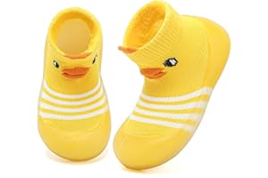 Anproity Baby Sock Shoes Boys Girls First Walking Shoes Non Slip Slipper Infant Toddler Sneakers