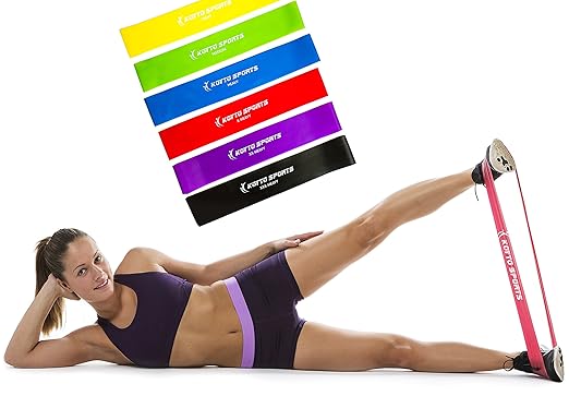title=Resistance Loop Bands versione Premium- Set di sei bande elastiche per fitness