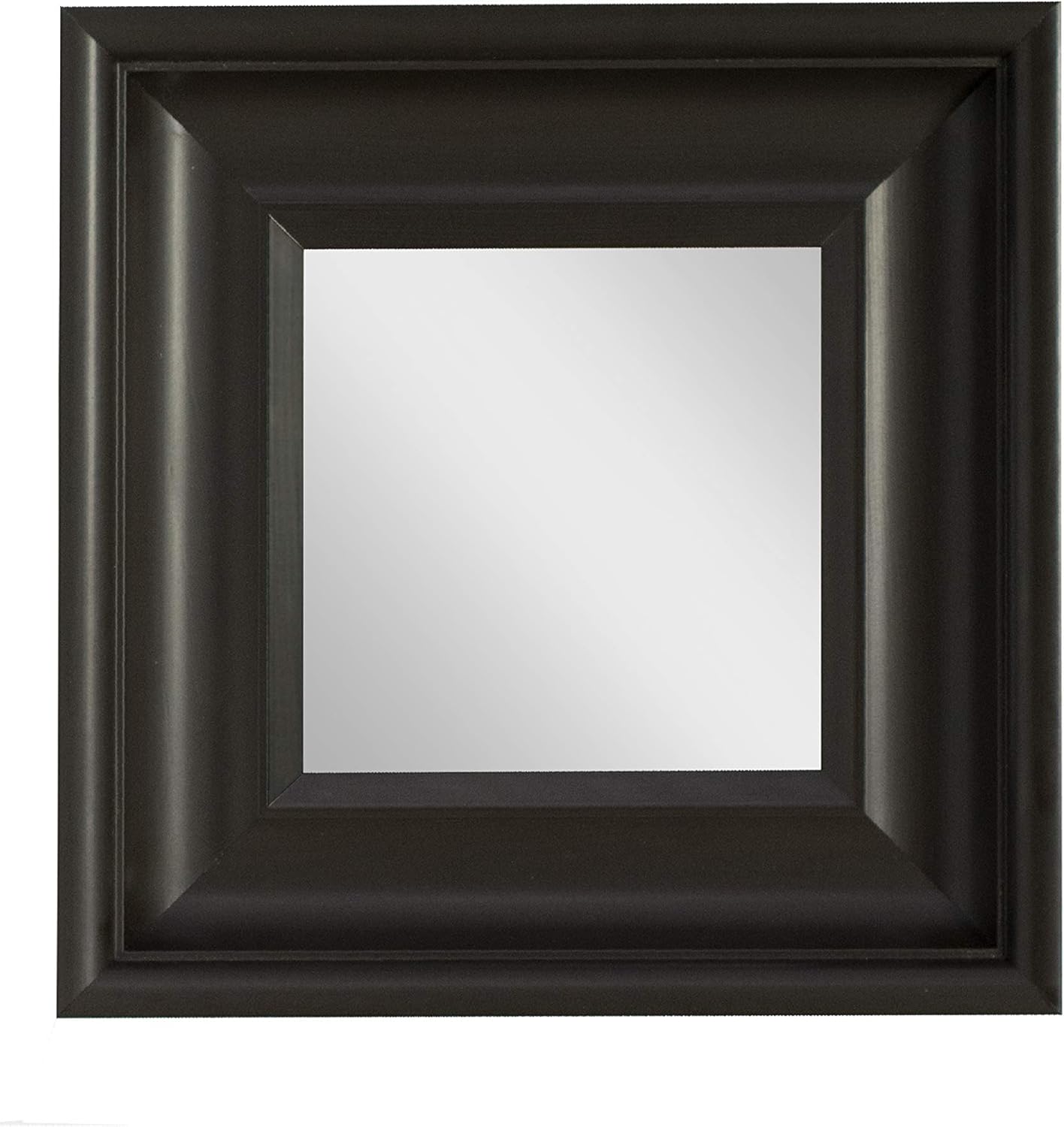 BD ART Square Wall Mirror 14×14 inches (35×35 cm), Black Elegant