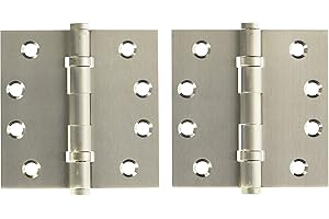Deltana DSB4B15 Ball Bearings Solid Brass 4-Inch x 4-Inch Square Hinge