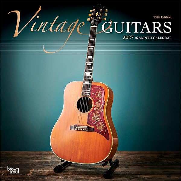 Vintage Guitars Calendar 2027: Classic Instrument Photography