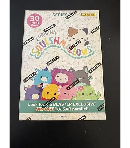 Squishmallow Official Kellytoy Series 1 Trading Cards (Pack of 3) : Toys & Games