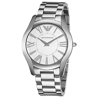 Emporio Armani Herren-Armbanduhr XL Analog Quarz Edelstahl beschichtet AR2055