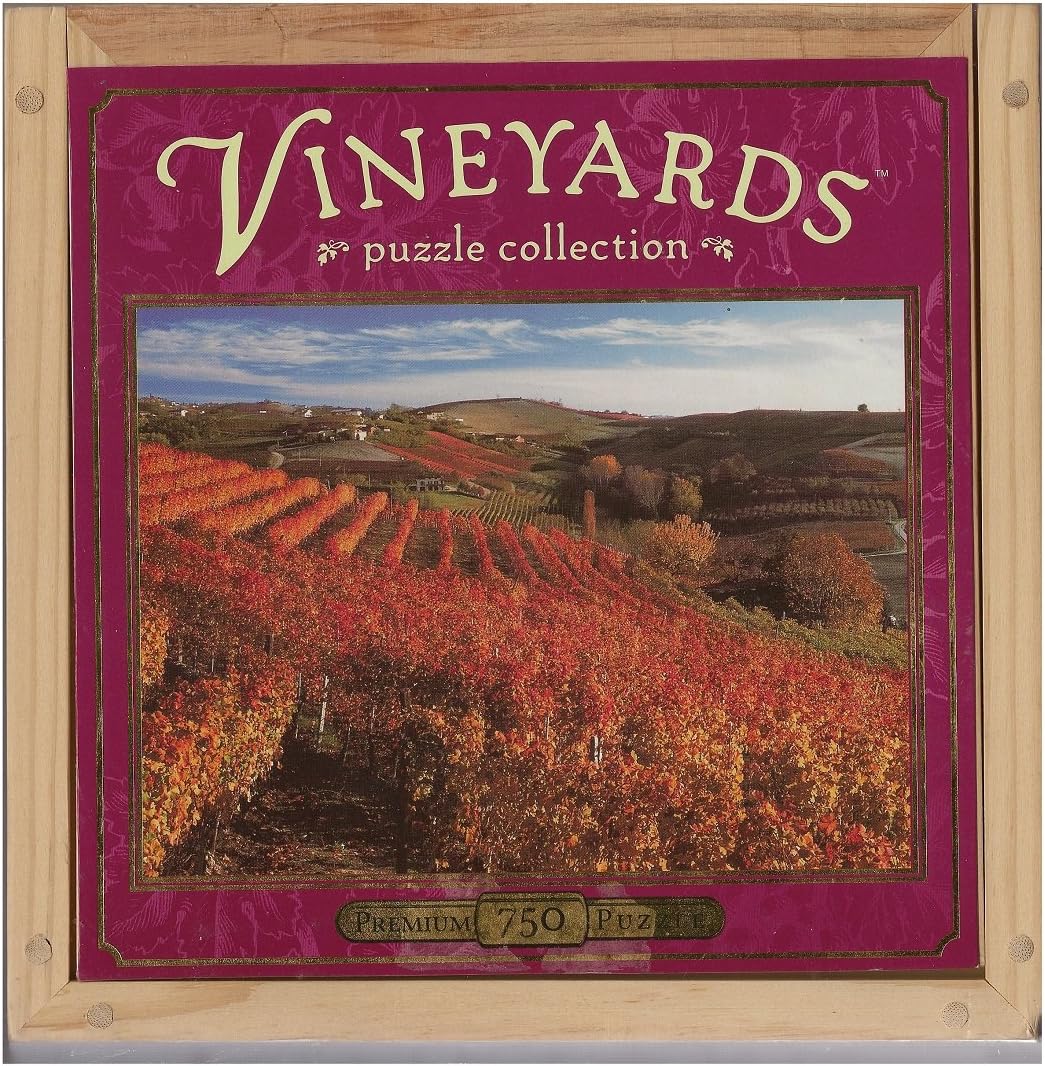 Vineyards Puzzle Collection A Taste of Italy; 750 Piece Puzzle in Wooden Case Toys