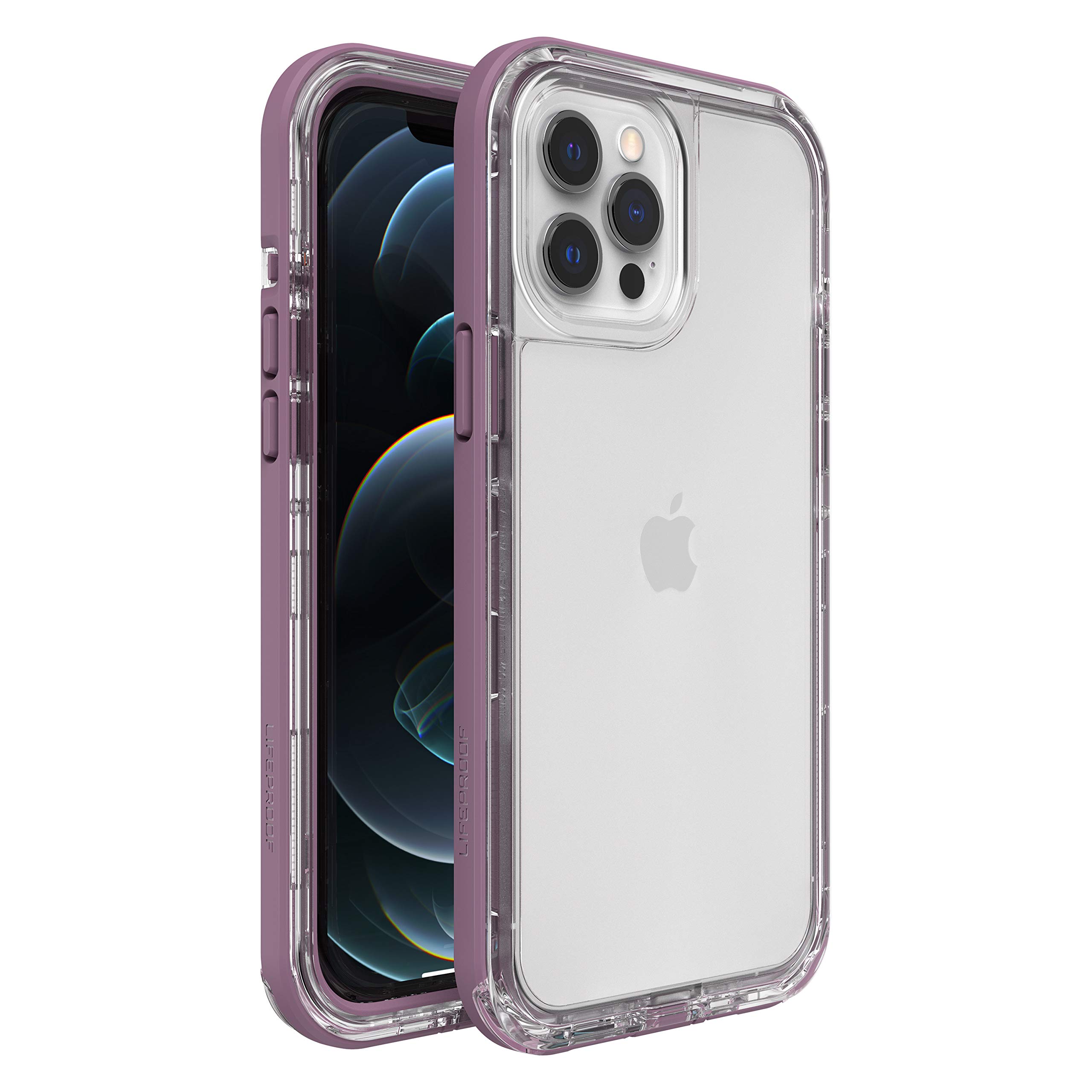 LifeProof 77-65476 for Apple iPhone 12 Pro Max, Slim DropProof, DustProof and SnowProof Case, Next Series, clear/purple