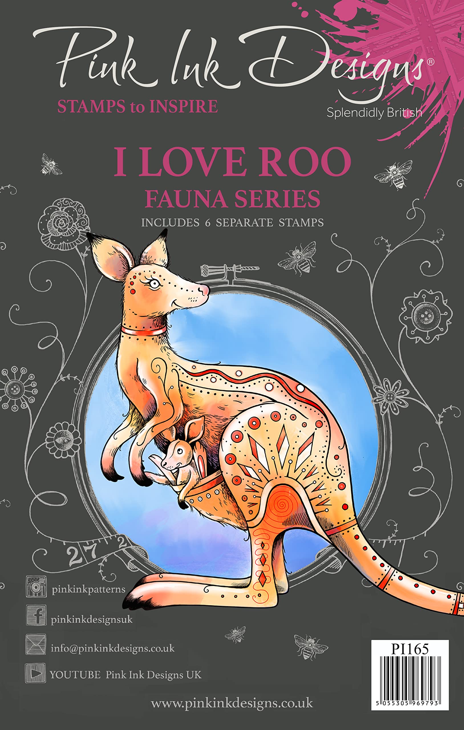 Pink Ink Designs - I Love Roo - Clear Stamp Set