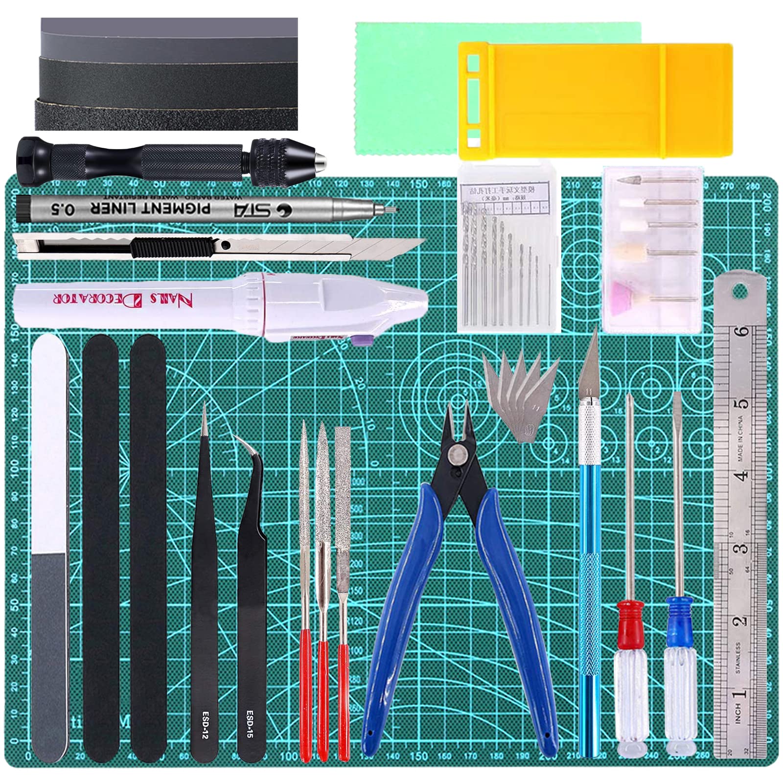 WMYCONGCONG 38 Stück Gundam Model Tools Kit Modell Basic Tools Bastelset Hobbybau Bastelset Zum