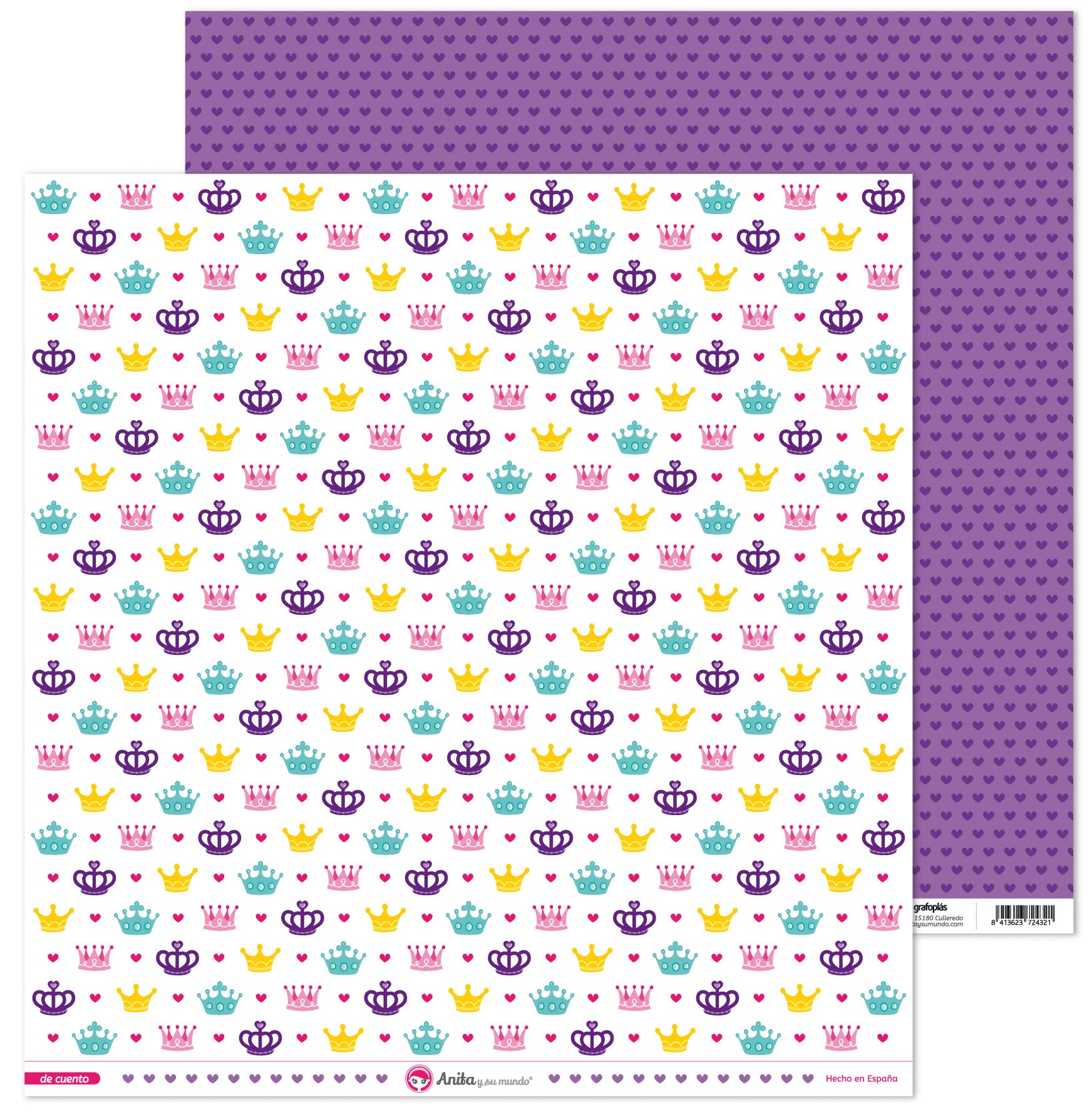 Anita and Su Mundo Tale Collection Scrapbooking Papers, Paper, Flowers, 12" x 12"