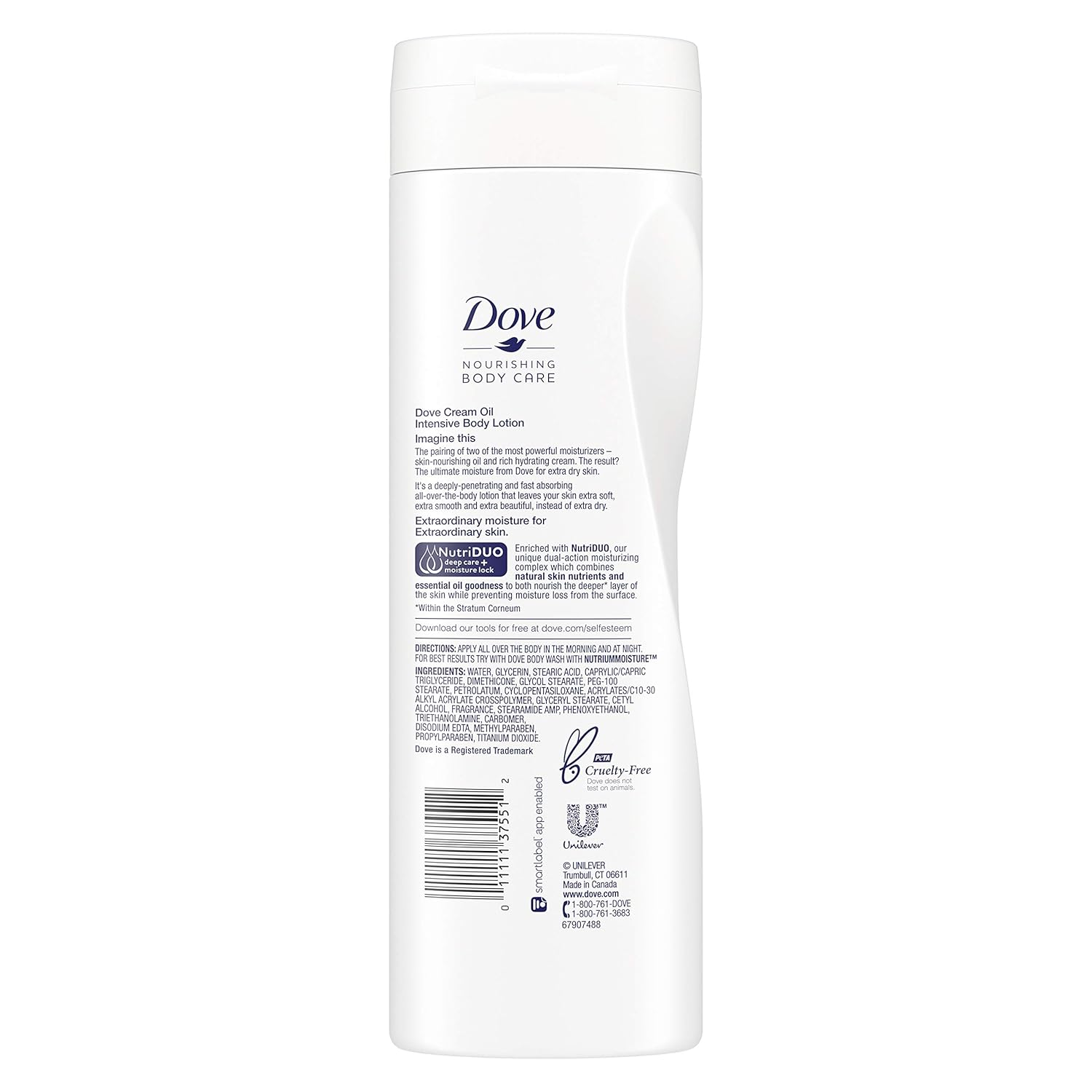 Dove Cream Oil Body Lotion, Intensive, 13.5 oz 3 ct : Beauty