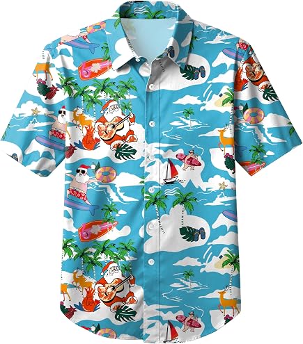 トップス Mele Kalikimaka Hawaiian Shirt M Amazon.com: Mele Kalikimaka Santa Surfing Hawaiian Shirt Merry