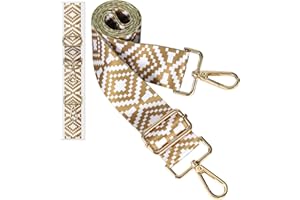 Seavilia Purse Straps Replacement Crossbody Straps for Purses Gold Hardware Adjustable Length Belt Guitar Strap