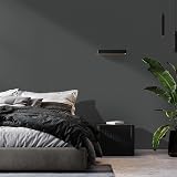 Hode Dark Grey Vinyl Wrap 60x600cm Self Adhesive Wallpaper for Furniture view 5