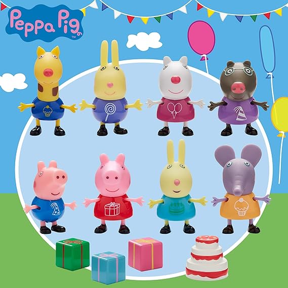 Peppa Pig 6927 Friends Party-Set, Mehrfarbig