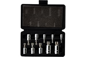 ATD Tools 13782 10-Piece Triple Square Spline Bit Socket Set