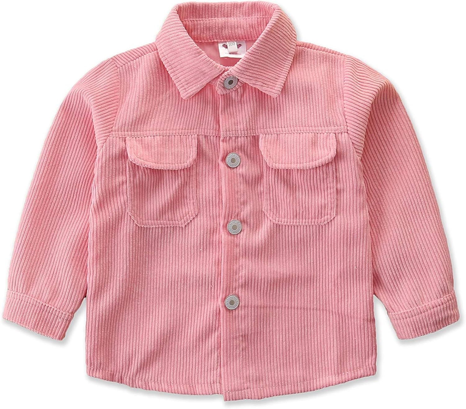 Baby Boys Girls Corduroy Jacket Kids Toddler Button Down Corduroy