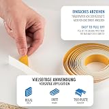 haggiy Self-Adhesive Melamine Edge Tape 18mm x 5m White Furniture Edging Banding view 2