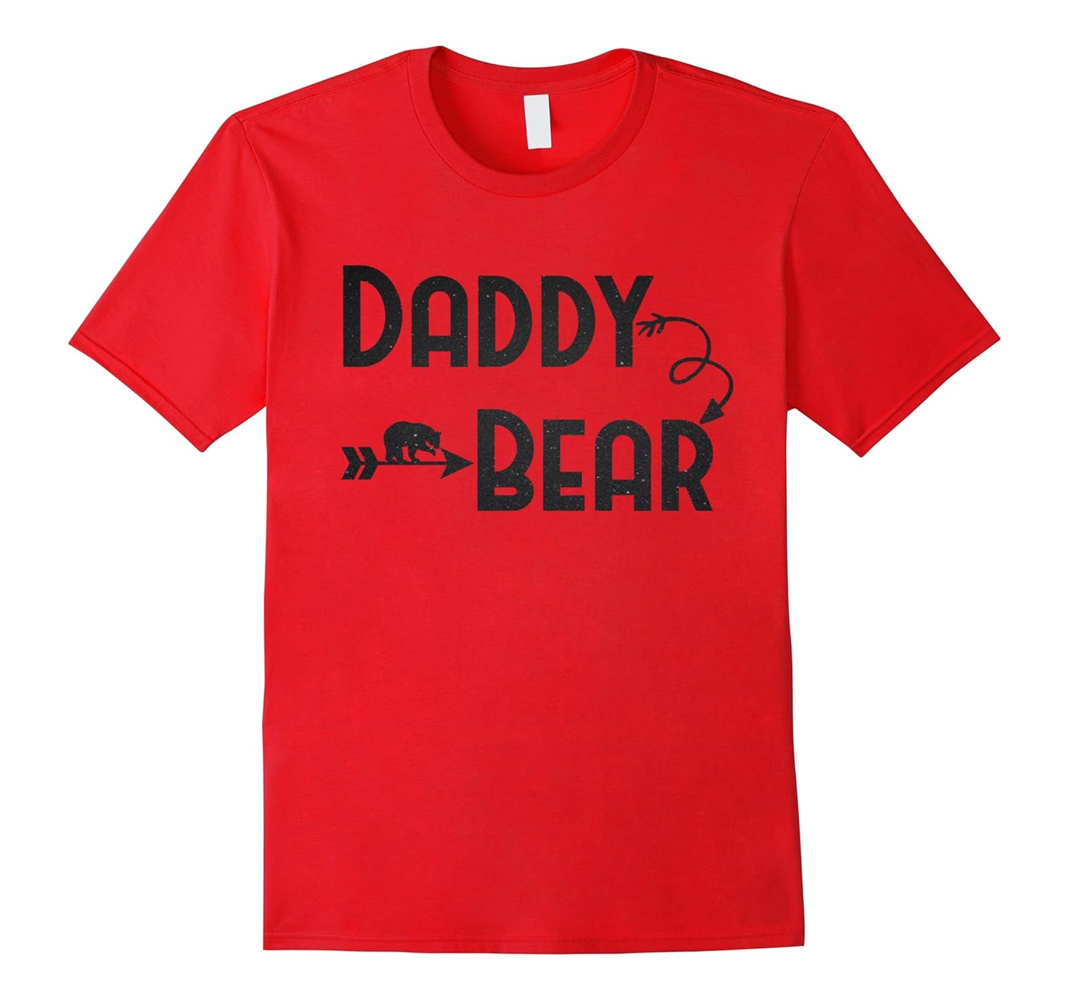 Daddy Bear Funny Tees T-shirt Papa Dad Father's Day Gift-Rose