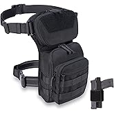 CLTAC Tactical Drop Leg Bag Utility Pouch Molle Pack for Outdoor Motorcycle Cycling Hunting Hiking with CCW Gun Holster