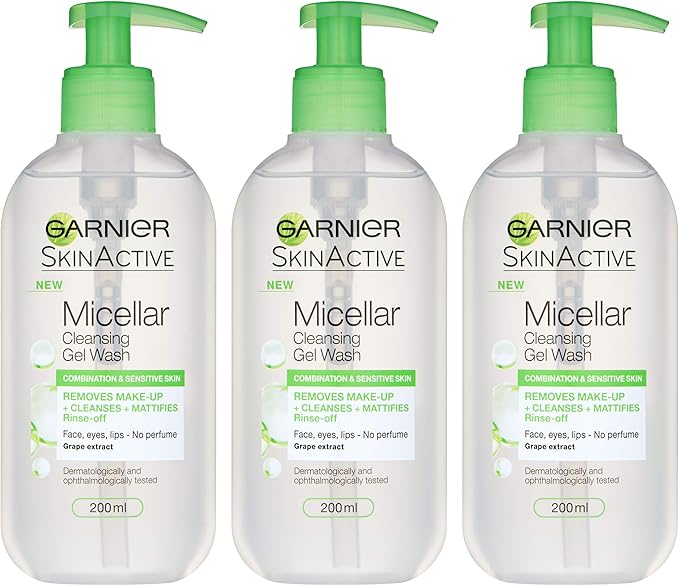 garnier micellar cleansing gel wash