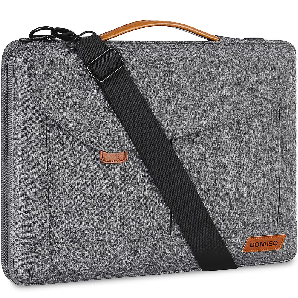 Photo 1 of ***BRAND NEW ITEM*** DOMISO 14 Inch Laptop Sleeve Bag Water Resistant Business Briefcase Carrying Shoulder Bag for Lenovo Chromebook S330/Flex 4/Thinkpad L480 E480 T480s/HP ProBook 640 G4/Dell Inspiron 5480 5481,Grey