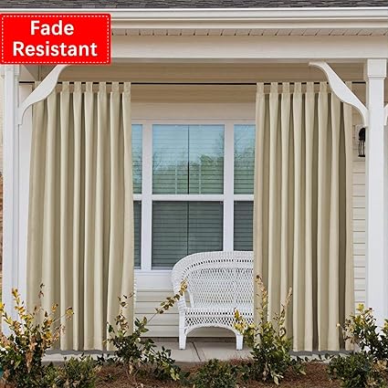 1 Panel 50 Inch By 84 Inch Macochico Velcro Tab Top Waterproof