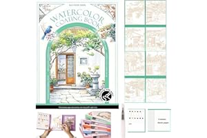 Breathly Watercolor Kit,Breathly Creative Stress Relief Kit, Paint Art Watercolor Books Painting Kits,Water Color Coloring Bo