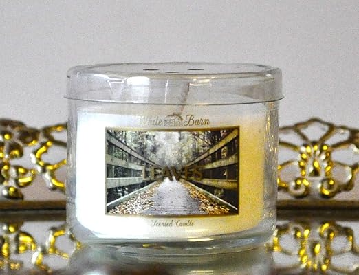 Amazon Com White Barn Leaves Fragrance Candle 1 6oz Bath And Body