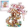 Vziimo Cherry Blossom Bonsai Tree Building Sets, Japanese Tree House Model Sets for Adults, 1149 PCS Mini Bricks Creative Gifts for Teens Girls 12+