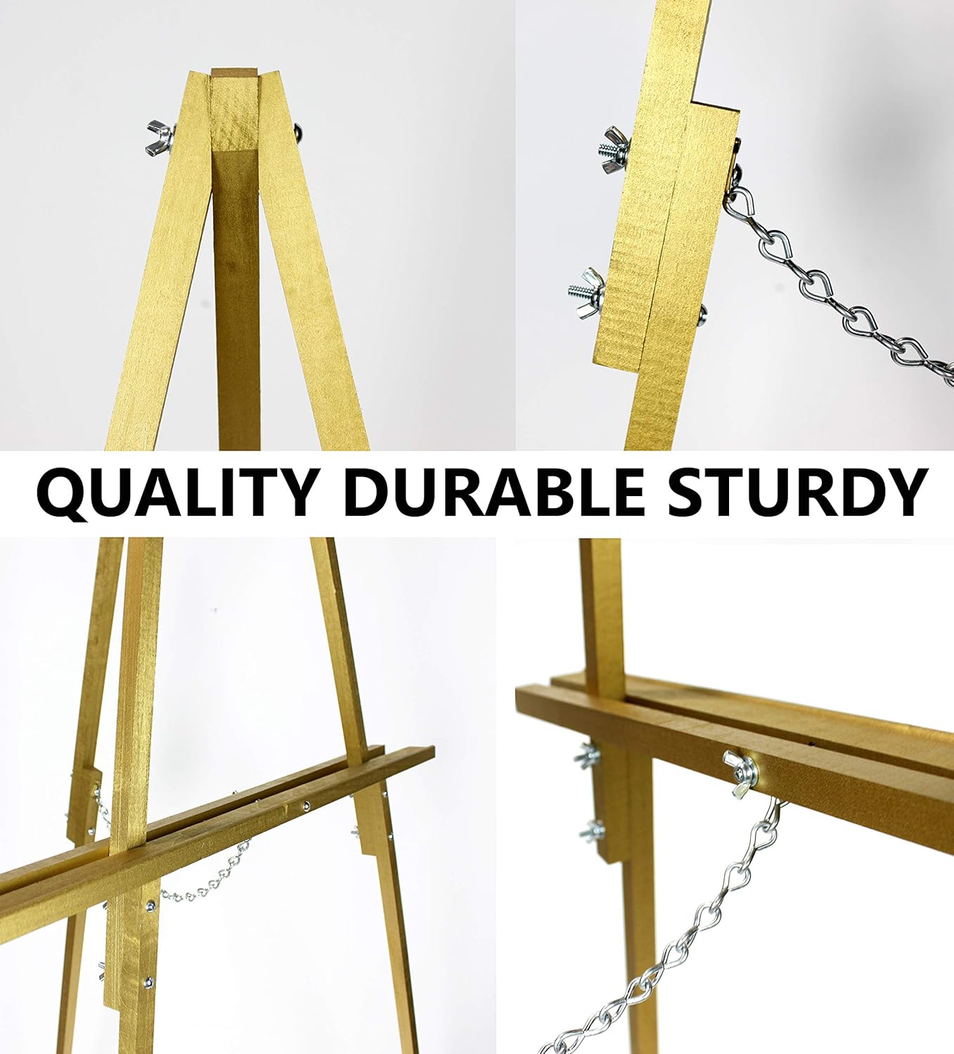 Amazon Com Lucia And Luciana Rose Gold Easel Stand Wedding Easel Stand For Display Large Made In Usa Home Kitchen