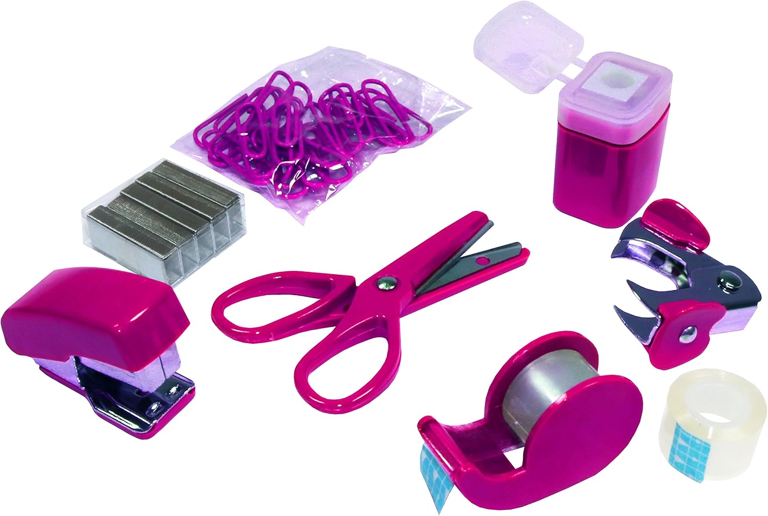 Mini Stationery Set in Plastic Case Pink Amazon.co.uk DIY & Tools