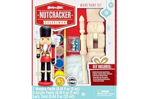 Works of Ahhh... Holiday Craft Set - Nutcracker Guardsman Wood Paint Kit