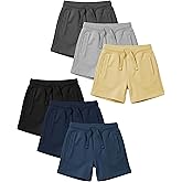 Andrew Scott Boys Girls Kids -Toddler French Terry Cotton Drawstring Shorts | Multi Packs & Colors