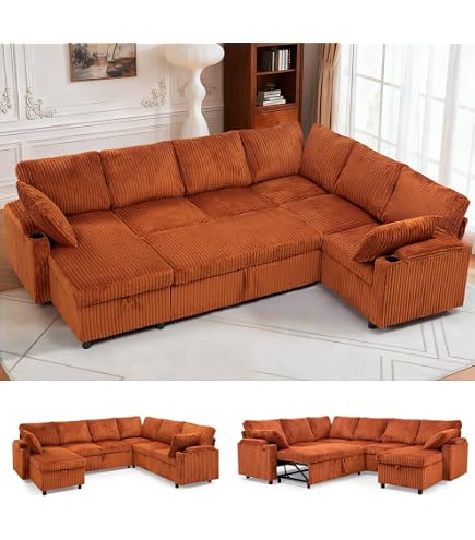 Amazon.com: ZX Design 8 Seater U-Shaped Sectional Couches with