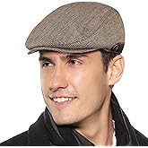 Sumolux Mens Newsboy Hat Flat Cap Gatsby Newsboy Lvy Irish Hats Driving Cabbie Hunting Cap
