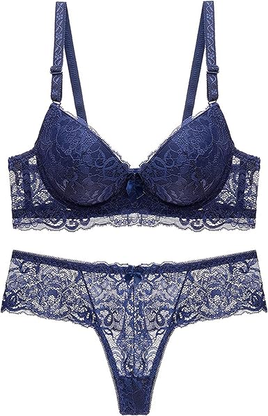 lenceria encaje azul