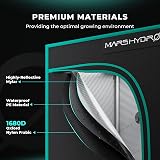 Mars Hydro 60x60x140 cm Grow Tent Reflective Mylar with Floor Tray View Window view 2