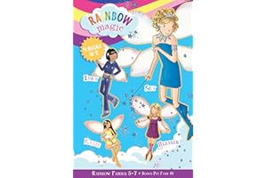 Rainbow Magic Rainbow Fairies: Books #5-7 with Special Pet Fairies Book #1: Sky the Blue Fairy, Inky the Indigo Fairy, Heather the Violet Fairy, Katie the Kitten Fairy