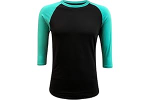 ILTEX Raglan T-Shirt 3/4 Sleeve Athletic Baseball Jersey Unisex (30+ Colors)